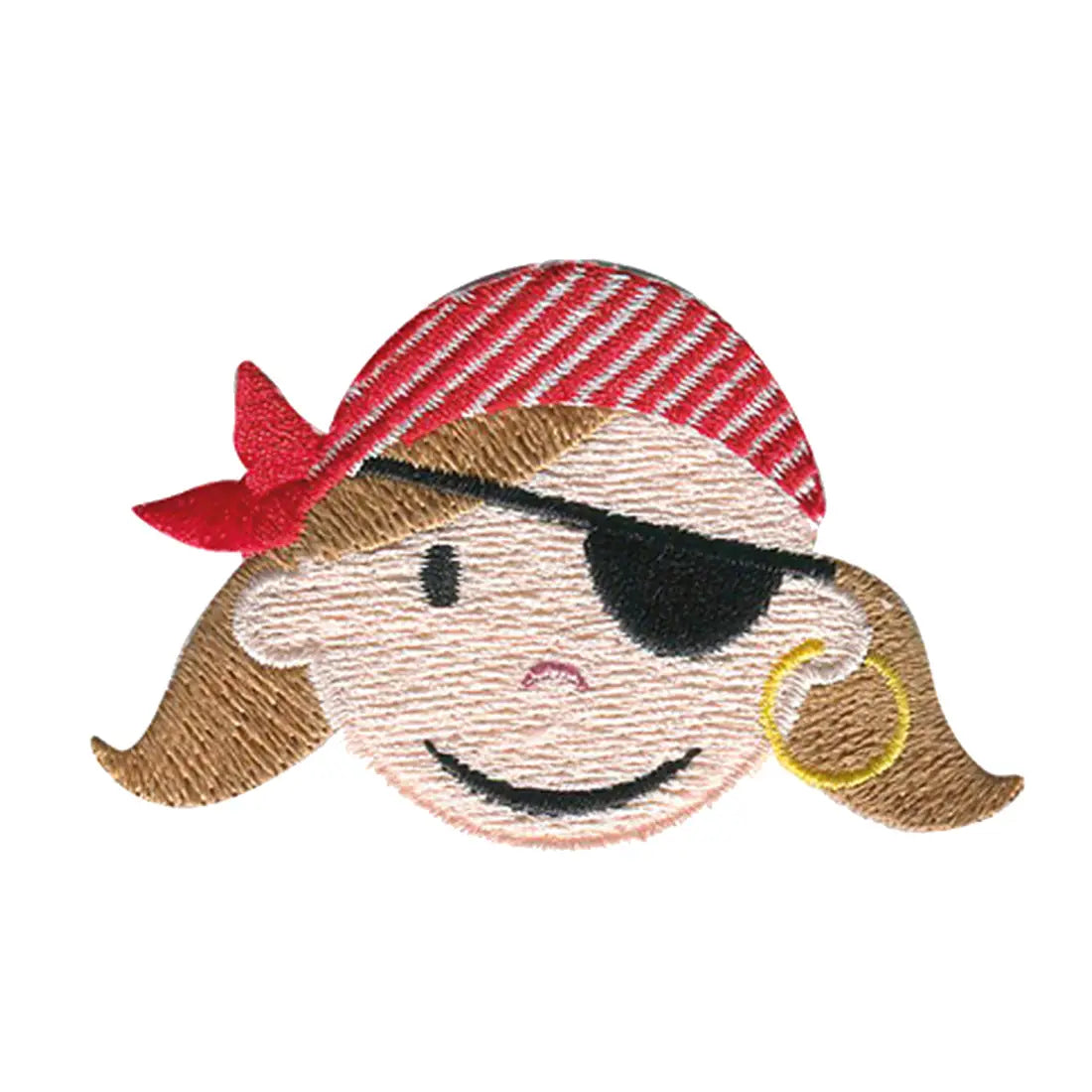Toppa termoadesiva Piratessa con benda sull'occhio