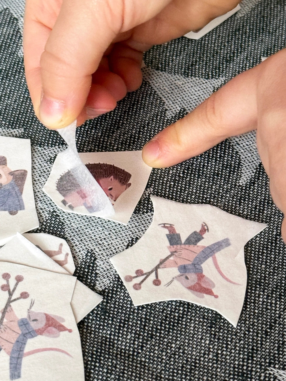 Tatuaggi temporanei "Animali invernali della foresta"