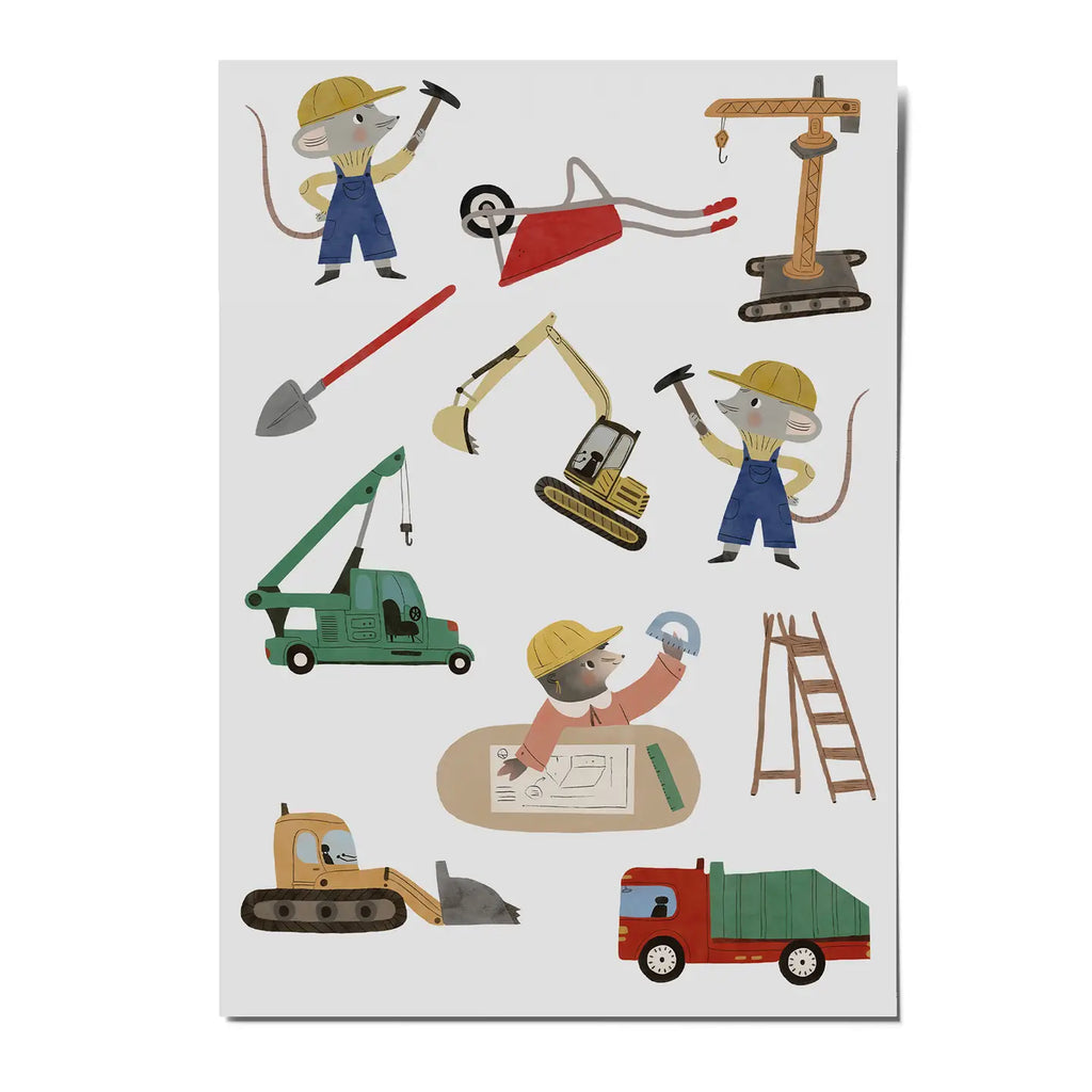 Tatuaggi temporanei "Cantiere"