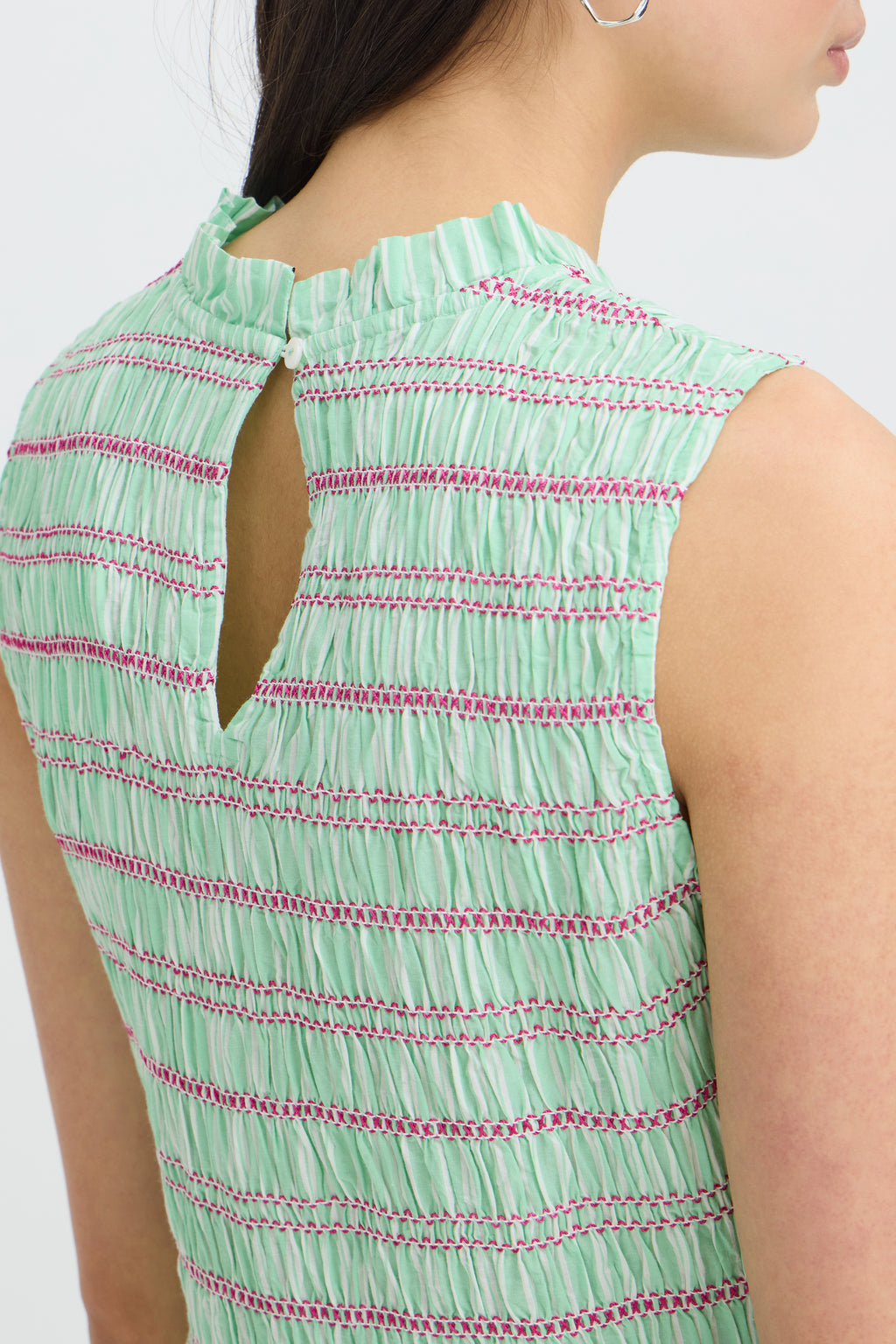 Abito midi punto smock