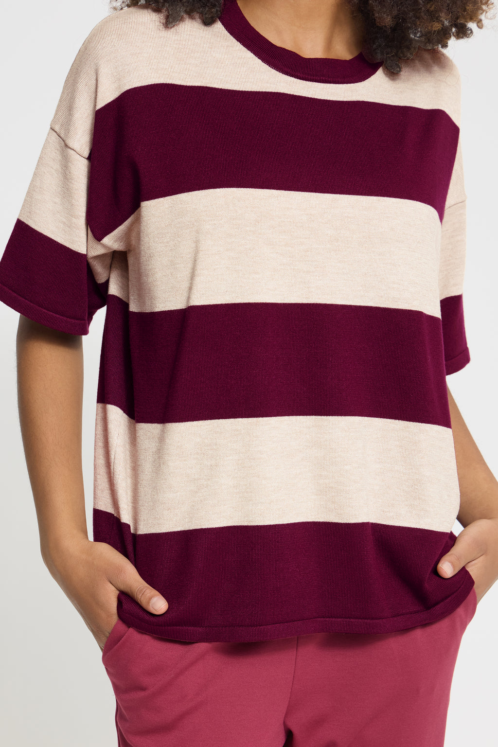 Maglia a righe larghe