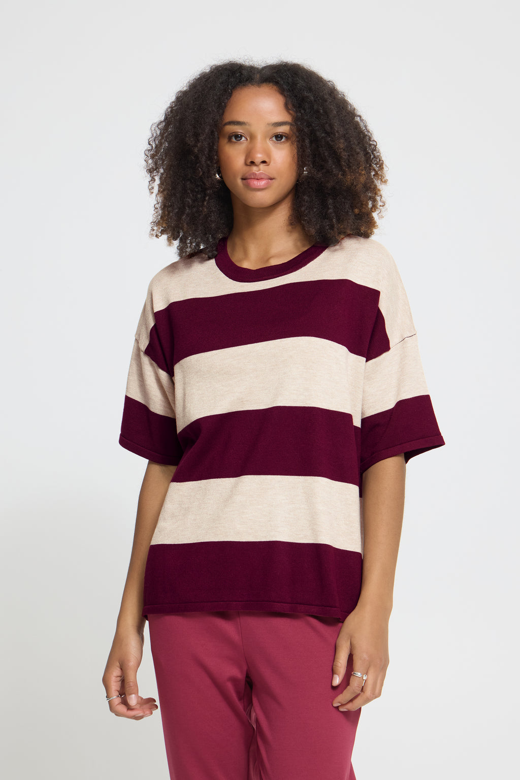 Maglia a righe larghe