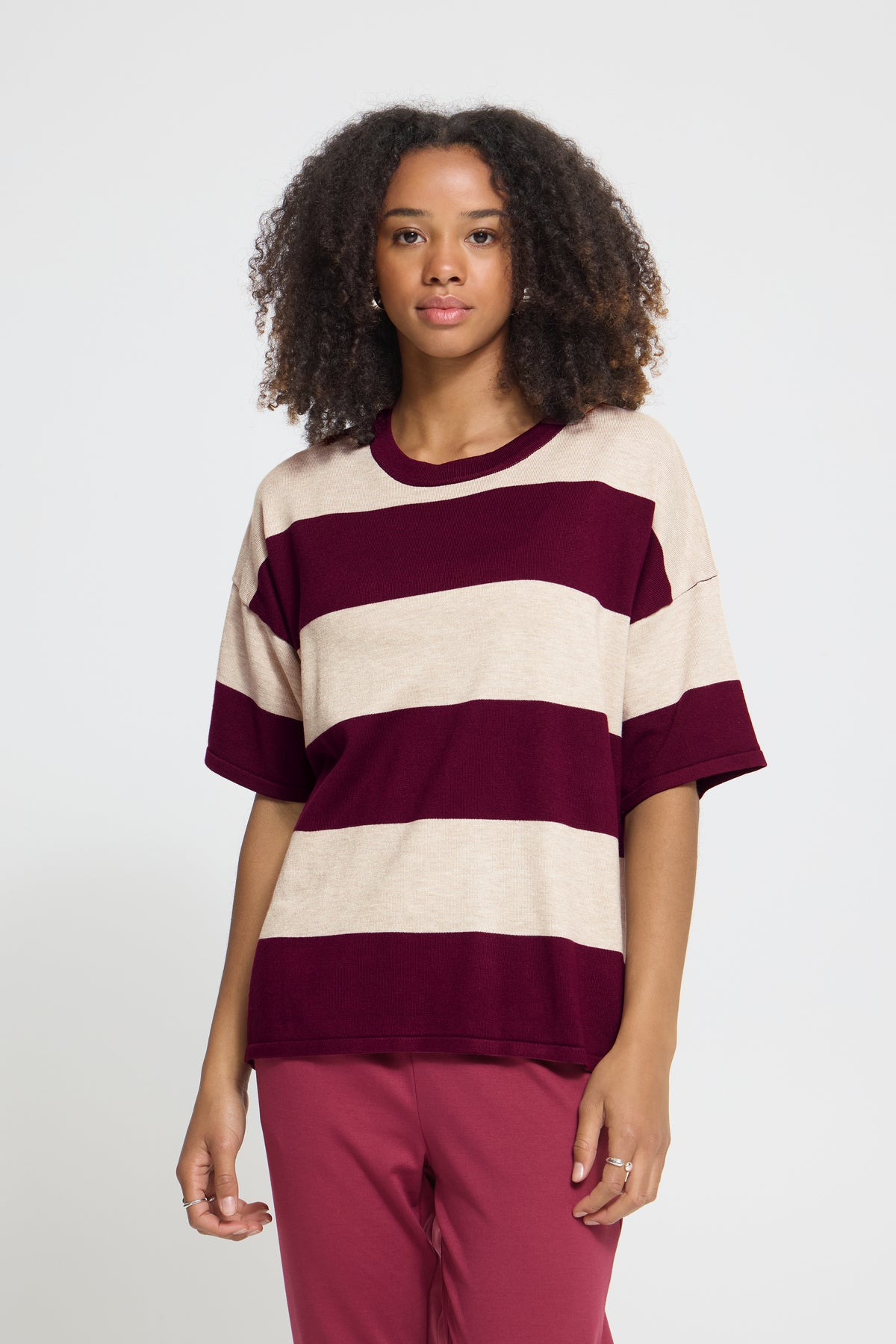 Maglia a righe larghe