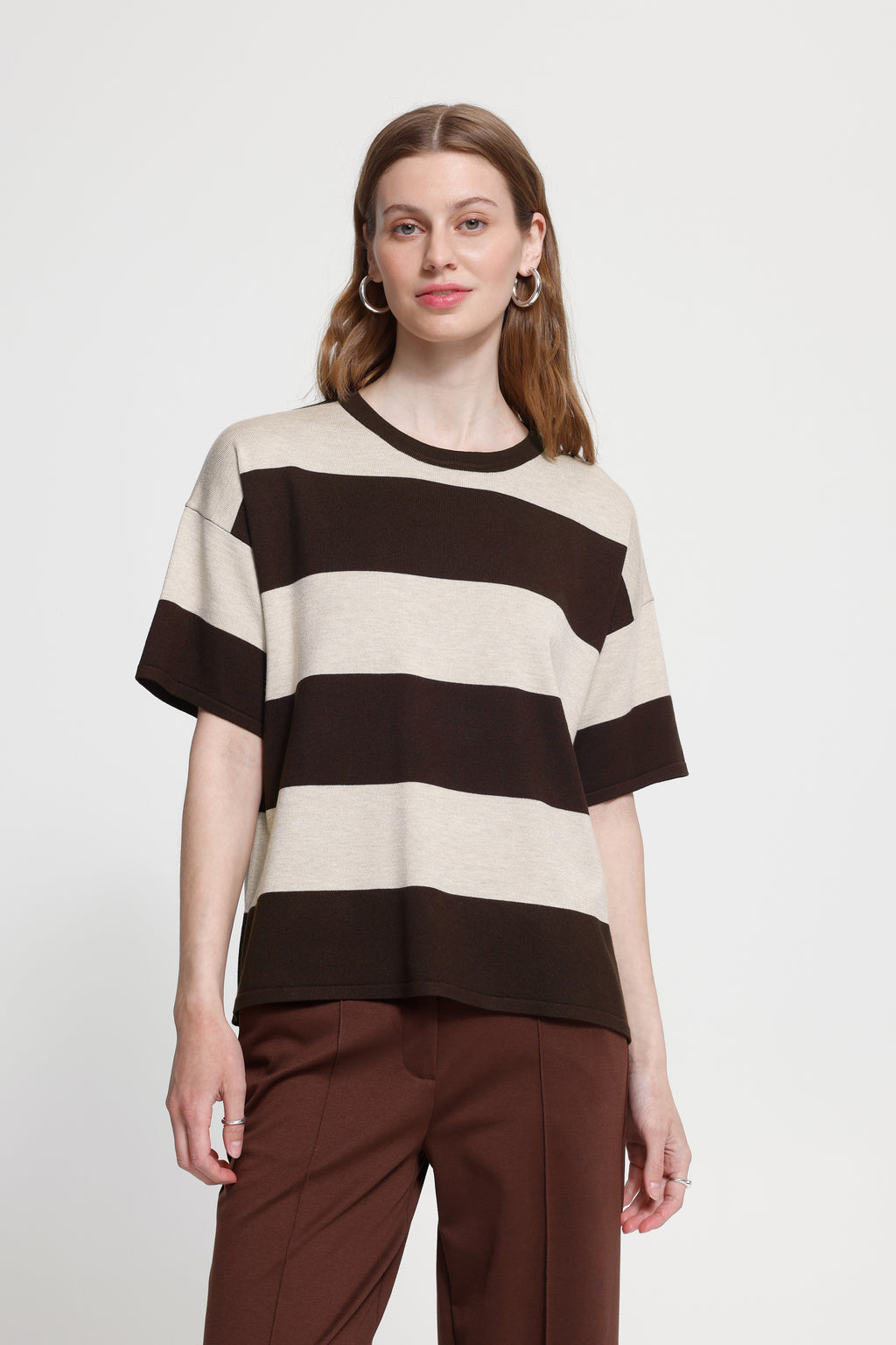 Maglia a righe larghe