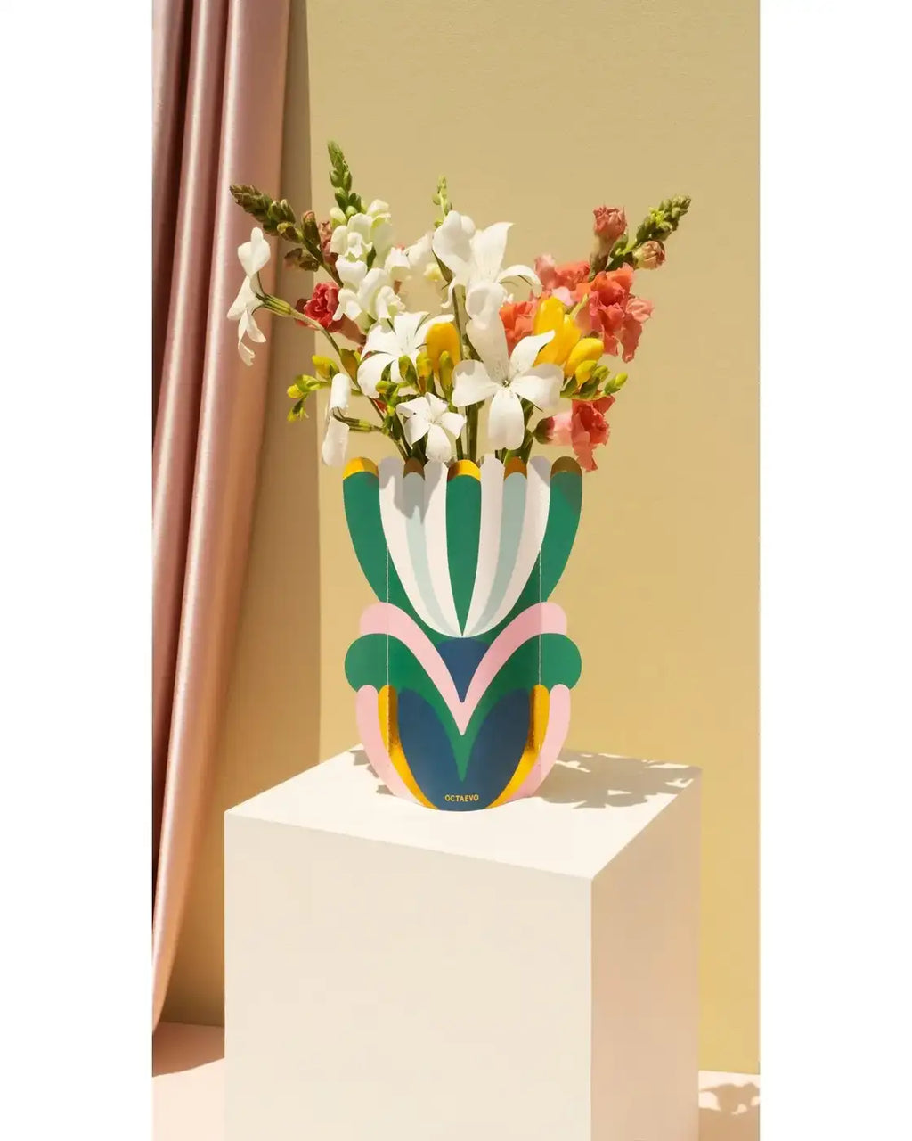 Mini vaso di carta fiore