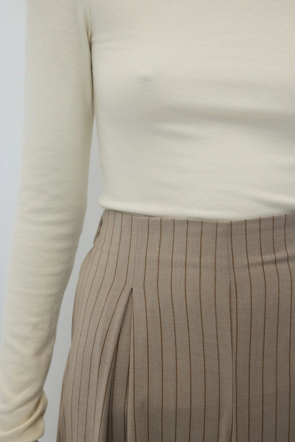 Pantaloni palazzo con pinces