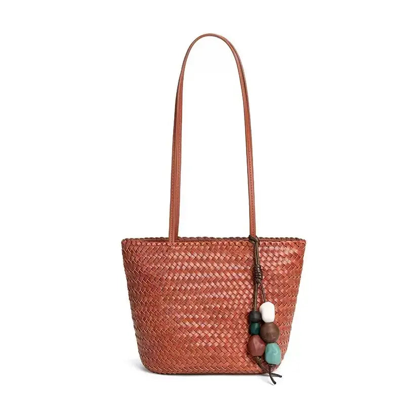 Borsa a spalla intrecciata