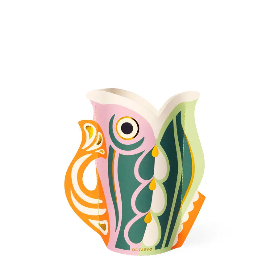Mini vaso di carta pesce