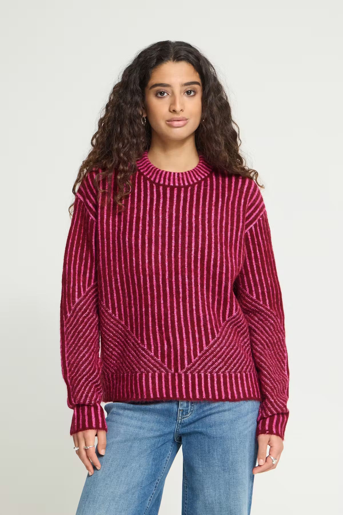 Maglione a righe