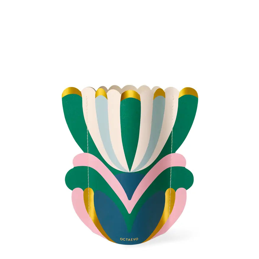 Mini vaso di carta fiore