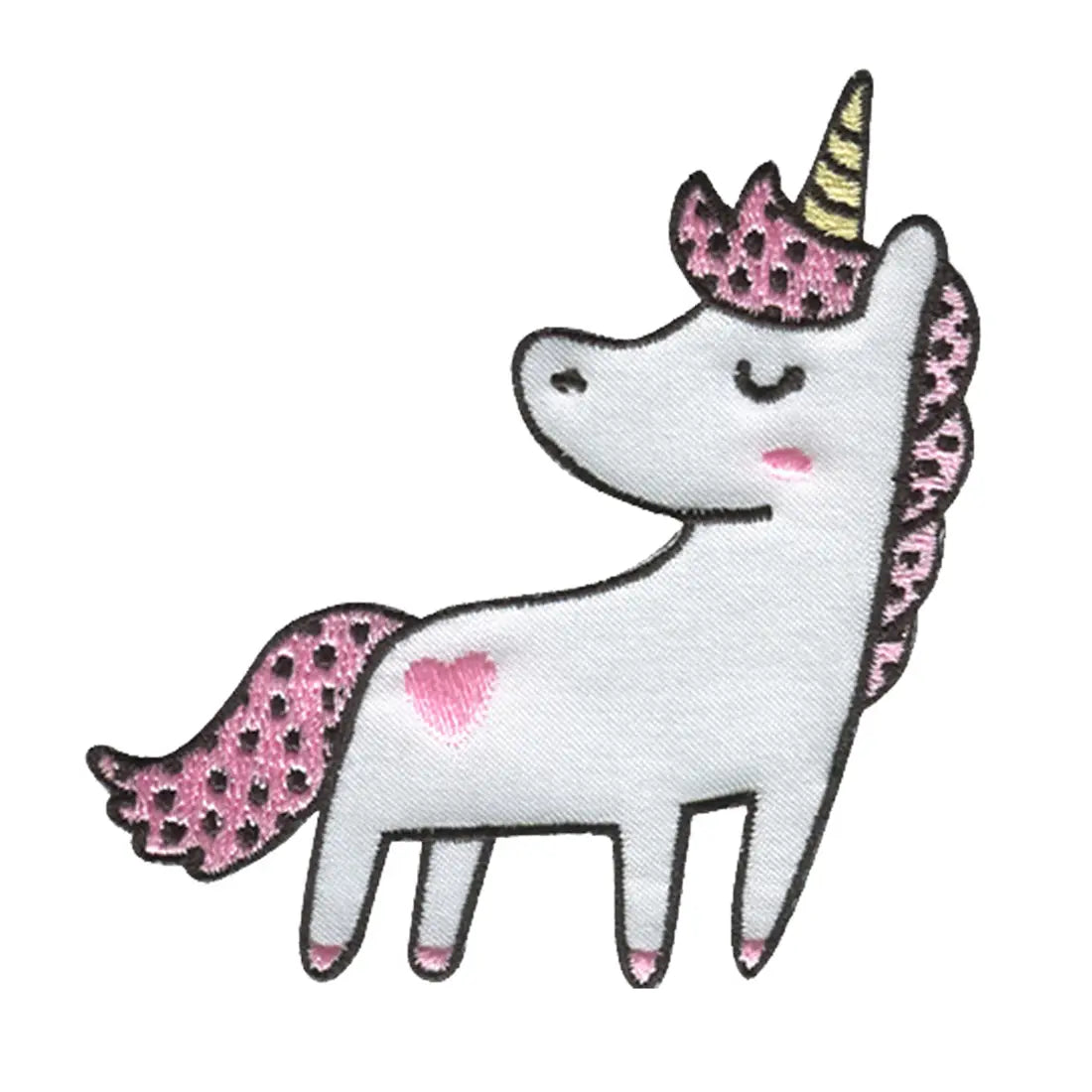 Toppa termoadesiva Unicorno con cuore
