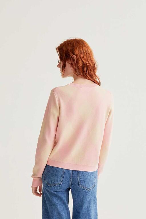Cardigan motivo rombi