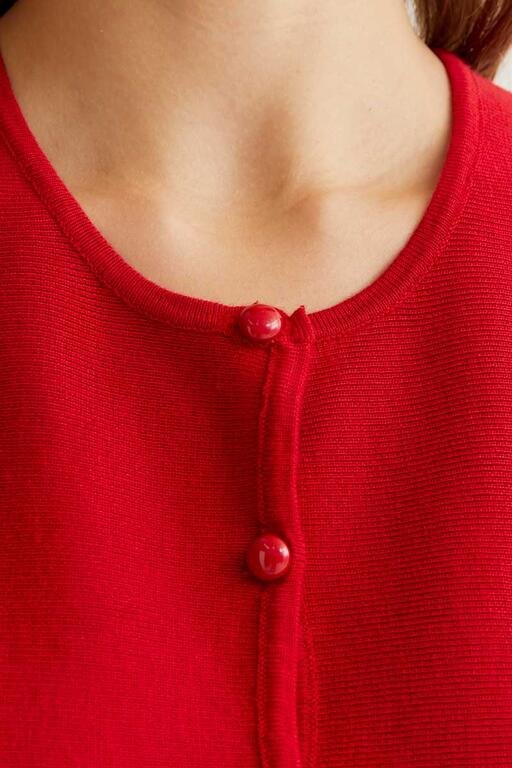Gilet cropped in maglia