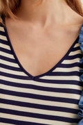 Abito lungo a righe