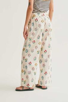Pantaloni motivo fiori