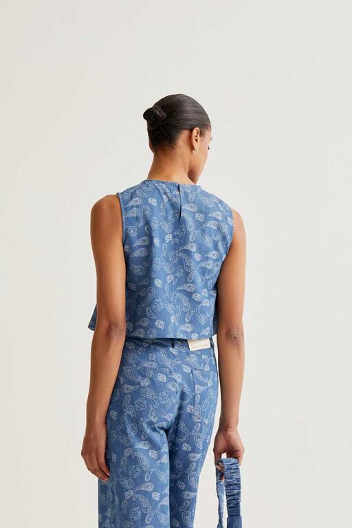 Top stampa Paisley
