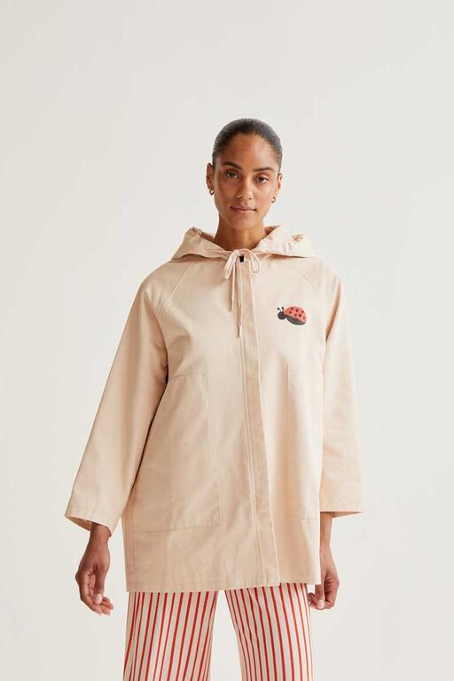 Trench con stampa coccinella