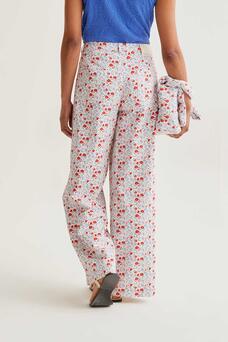 Pantaloni stampa micro fiori