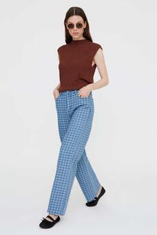 Jeans pied de poule