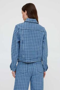 Giubbino jeans pied de poule