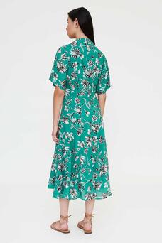 Abito midi a fiori