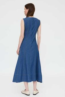 Abito lungo in denim