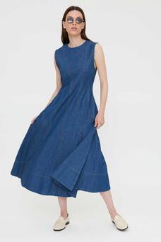 Abito lungo in denim