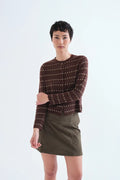 Cardigan con fiori ricamati