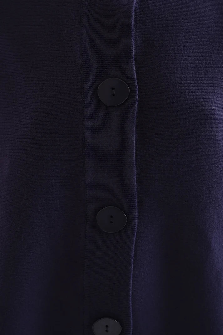 Cardigan con maxi bottoni