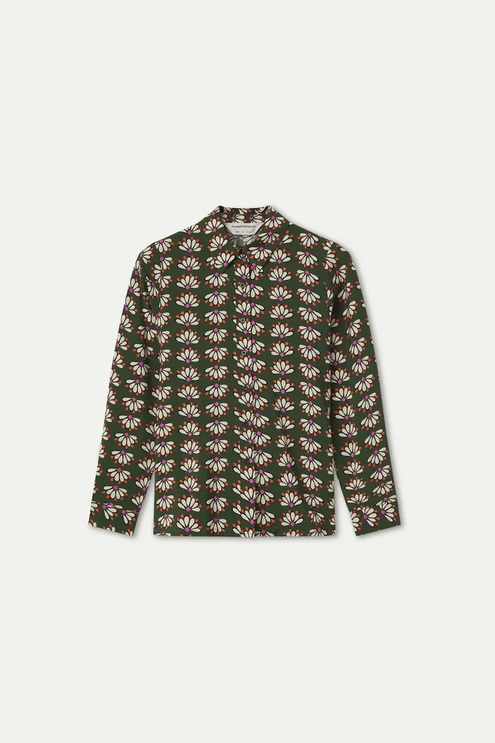 Camicia con pattern floreale