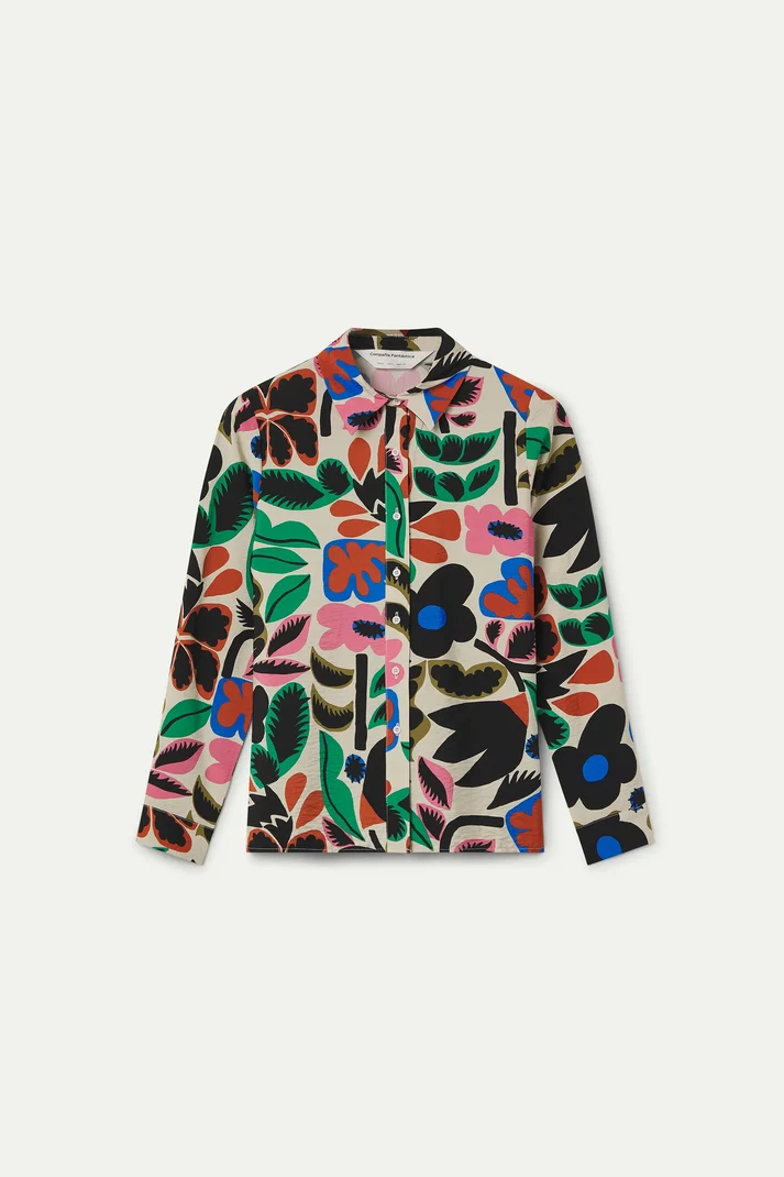Camicia con stampa Neo Garden
