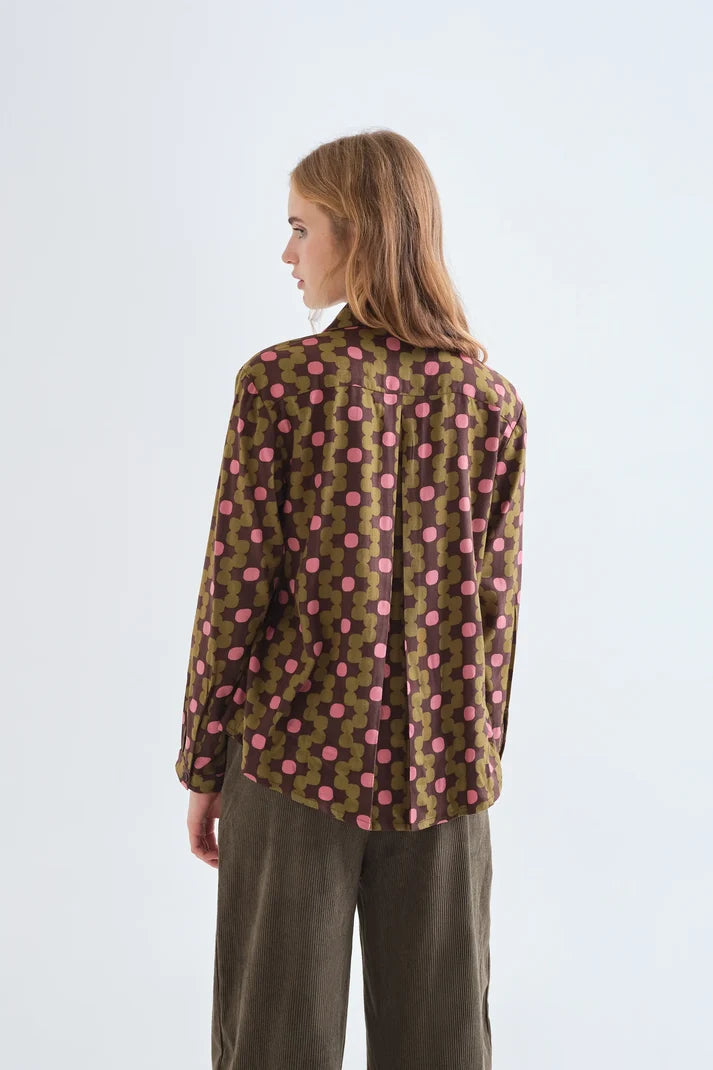 Camicia con stampa geometrica