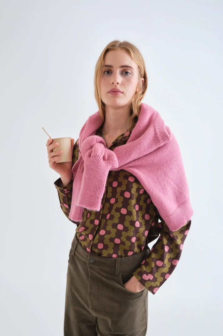 Camicia con stampa geometrica