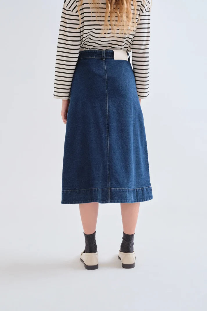Gonna midi in denim
