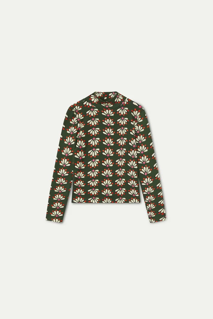Maglia con stampa floreale