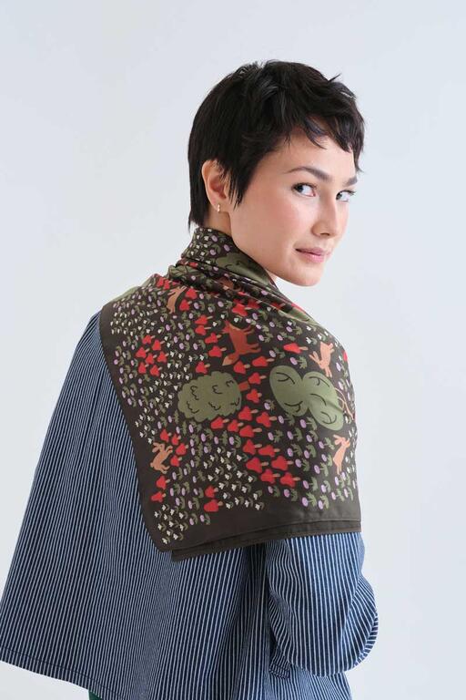 Foulard con stampa