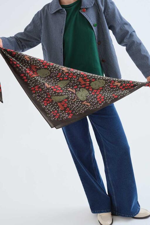 Foulard con stampa