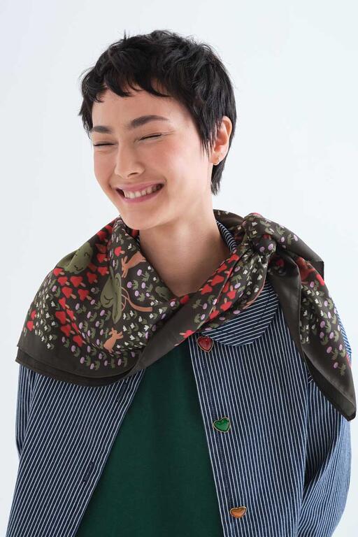 Foulard con stampa