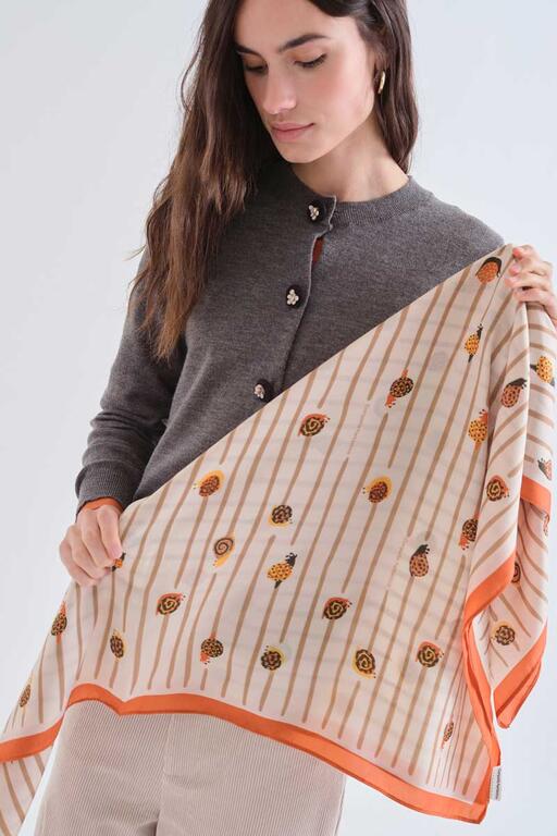Foulard con stampa