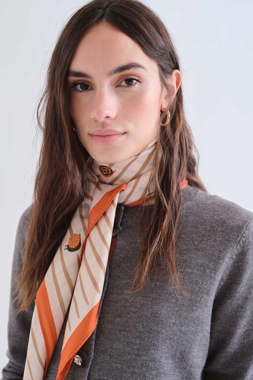 Foulard con stampa