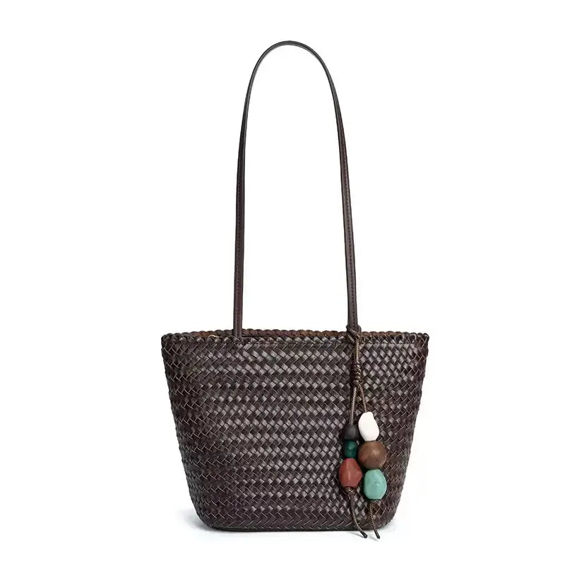 Borsa a spalla intrecciata