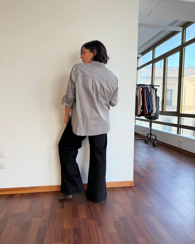 Camicia basic in popeline