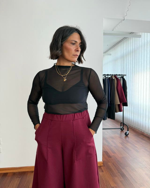 Maglia in tulle