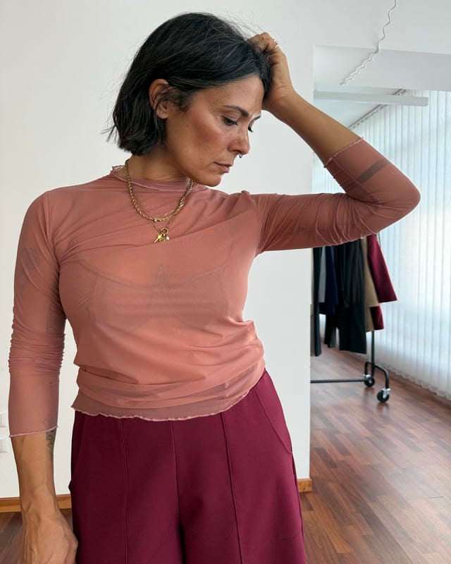 Maglia in tulle