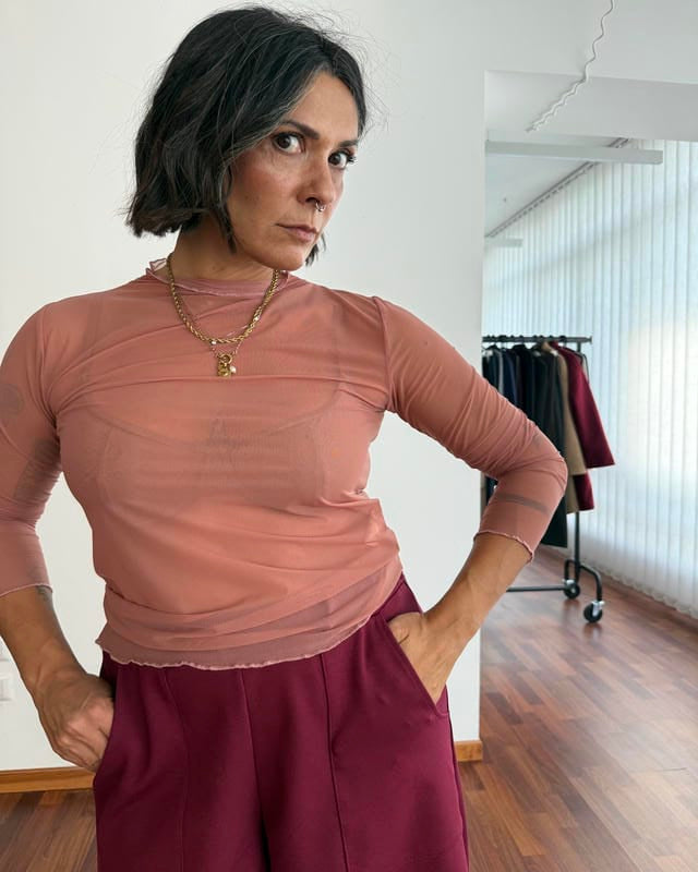 Maglia in tulle