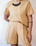 PREORDINE.Shorts in lino