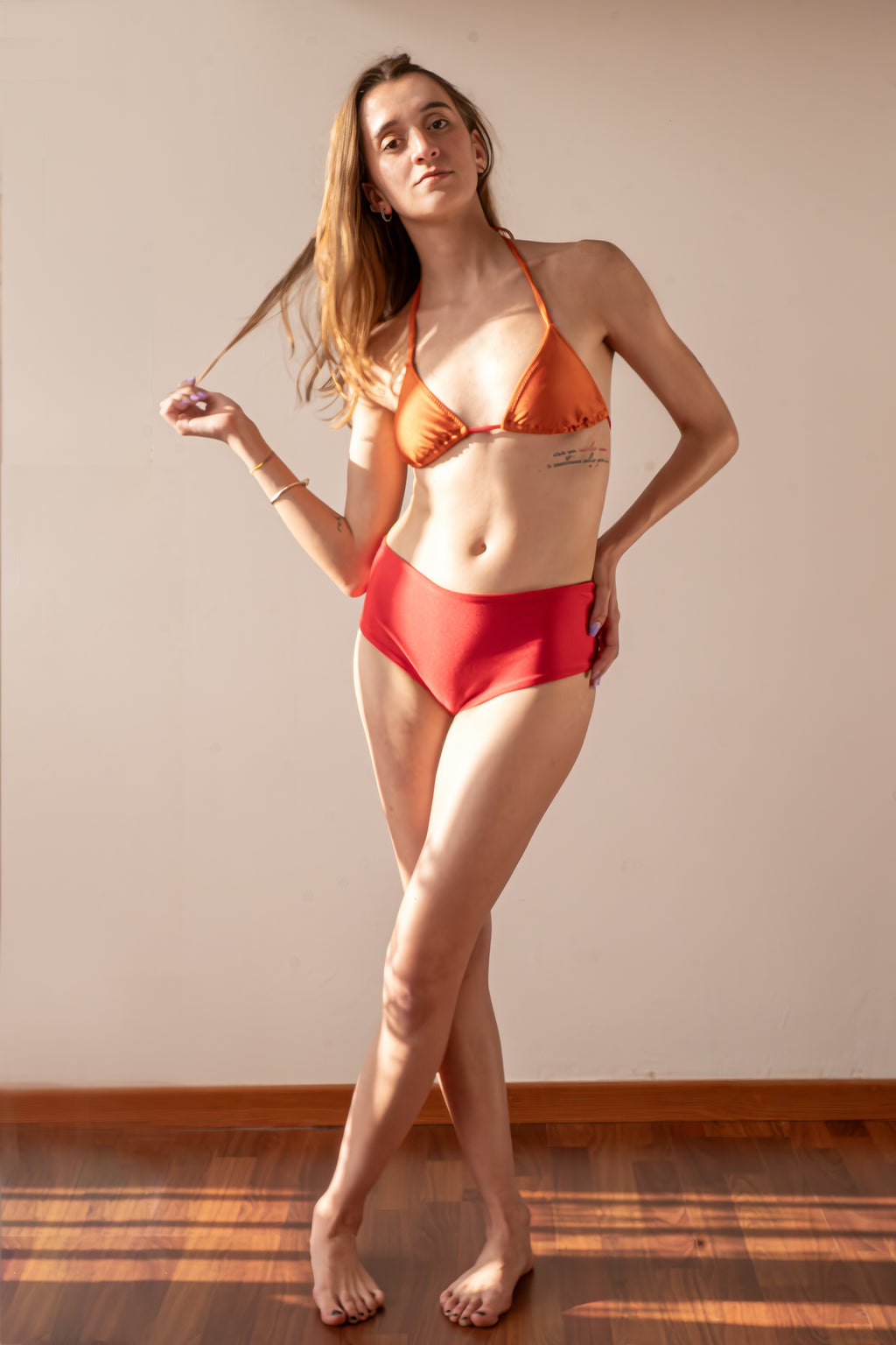 LINEA BEACHWEAR. Top triangolo