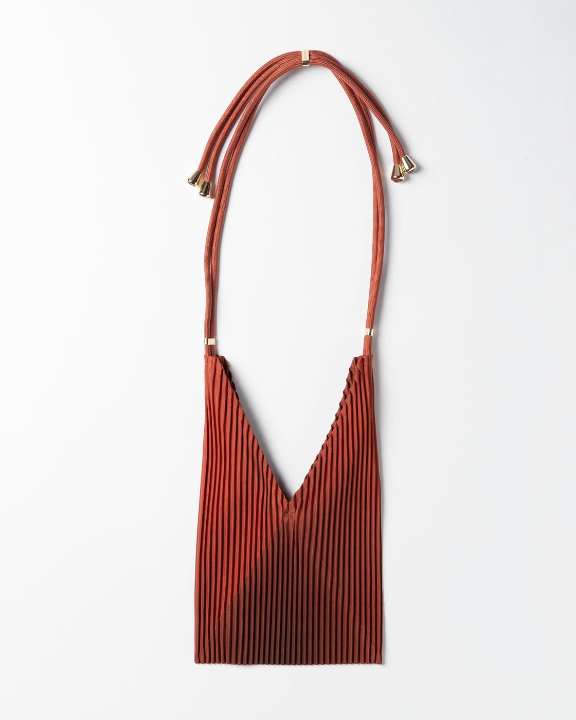 Mini bag in raso plissettato