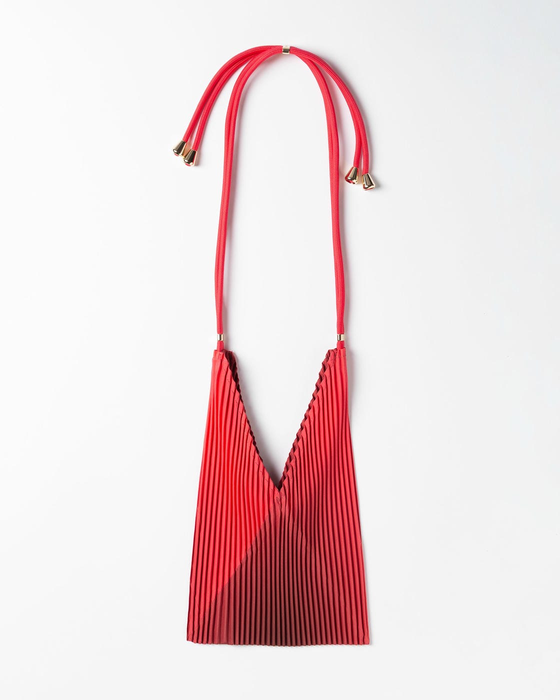 Mini bag in raso plissettato