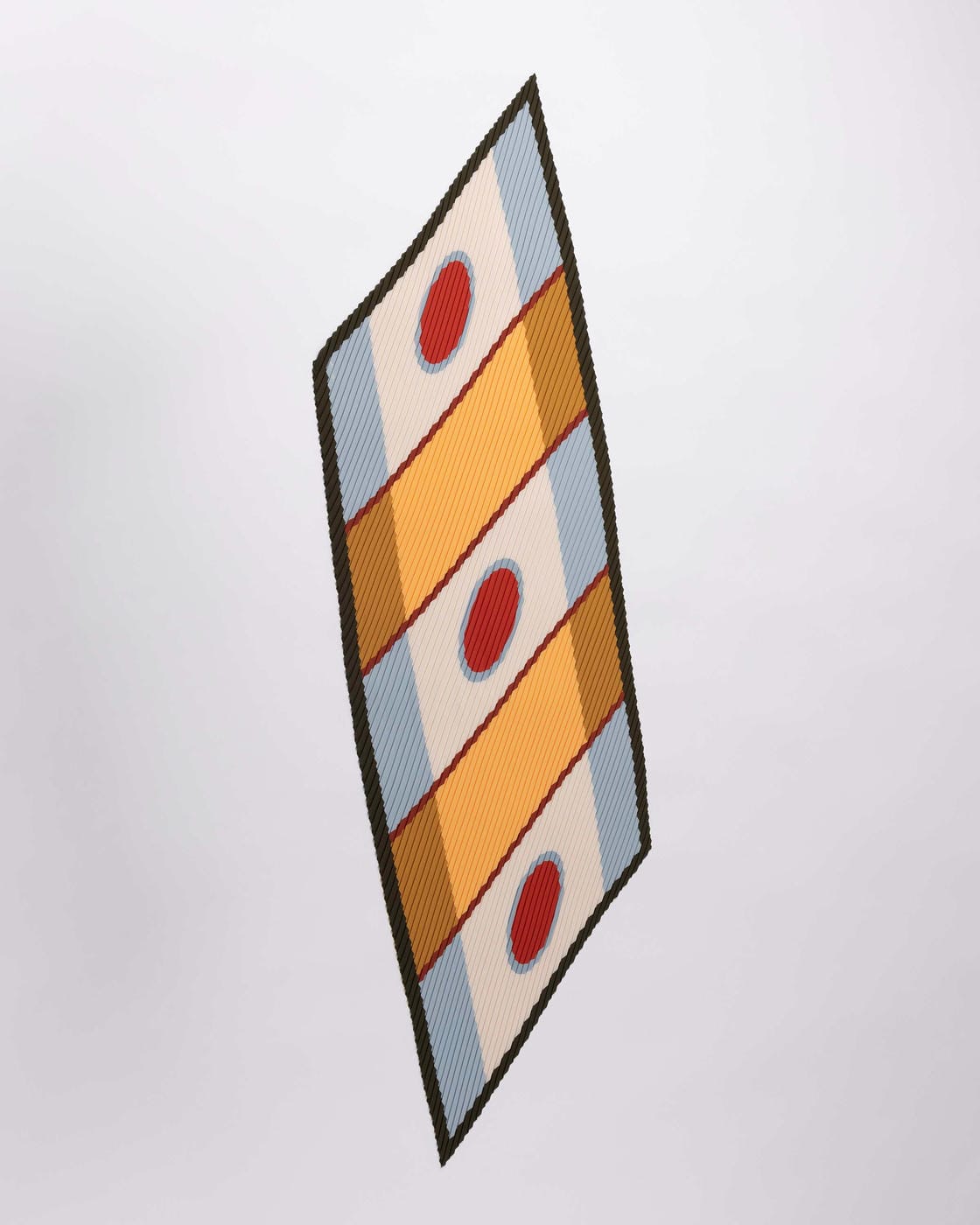 Foulard in raso plissettato
